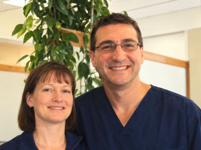Irma Supple with Dr. Marc Ferrin