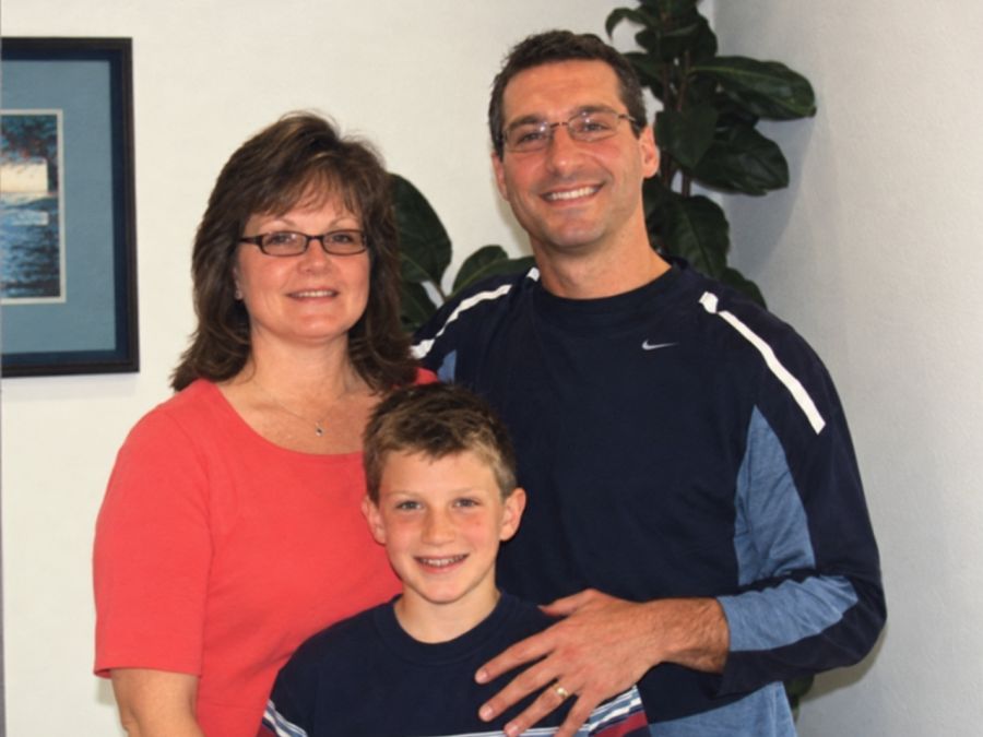 Shawnna Rigg and her son Zachary with Dr. Marc Ferrin